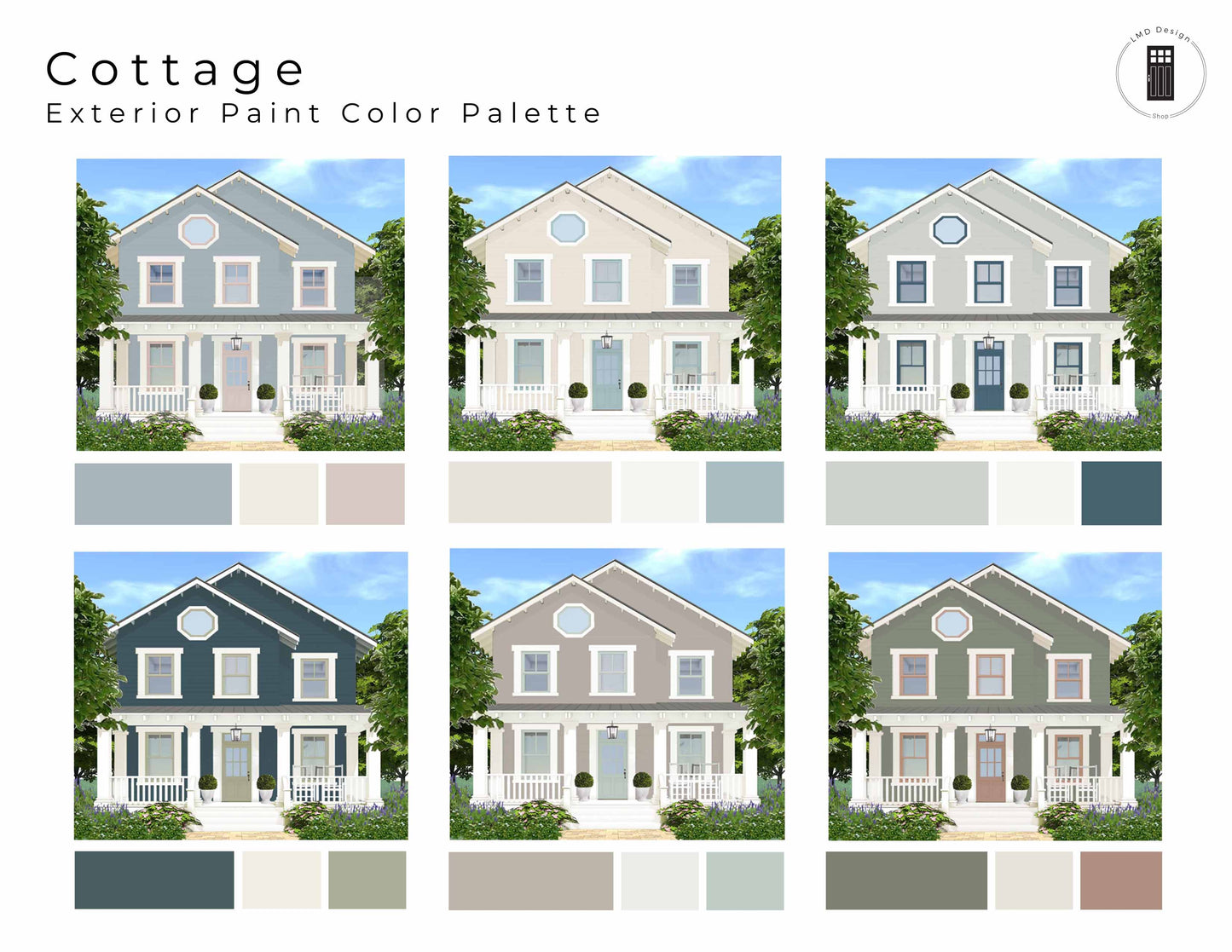 Exterior Paint Color Palette