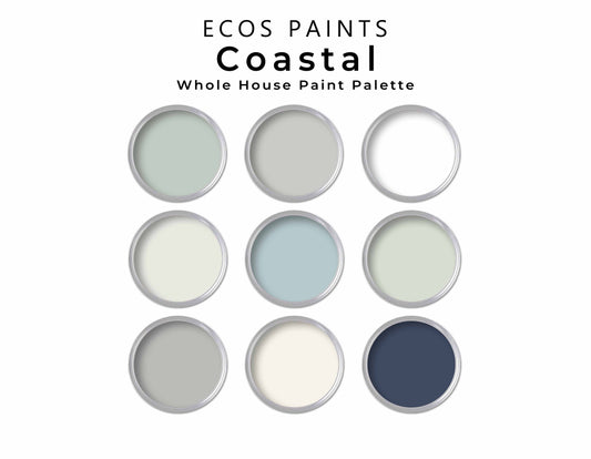 Coastal ECOS Paint Color Palette | No Toxic Home Interior Paint Palette