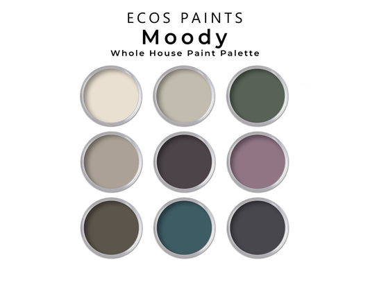Moody ECOS Paint Color Palette | No-Toxic, No VOC Moody Whole House Color Palette