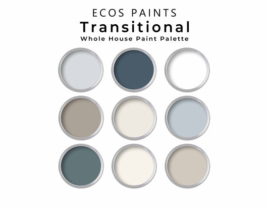ECOS Transitional Whole House Paint Palette | ECOS Non-Toxic, No VOC Transitional Color Palette