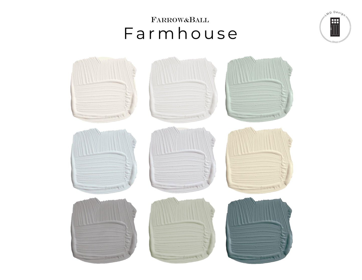 Farmhouse Farrow & Ball Paint Color Scheme | Whole House Paint Palette