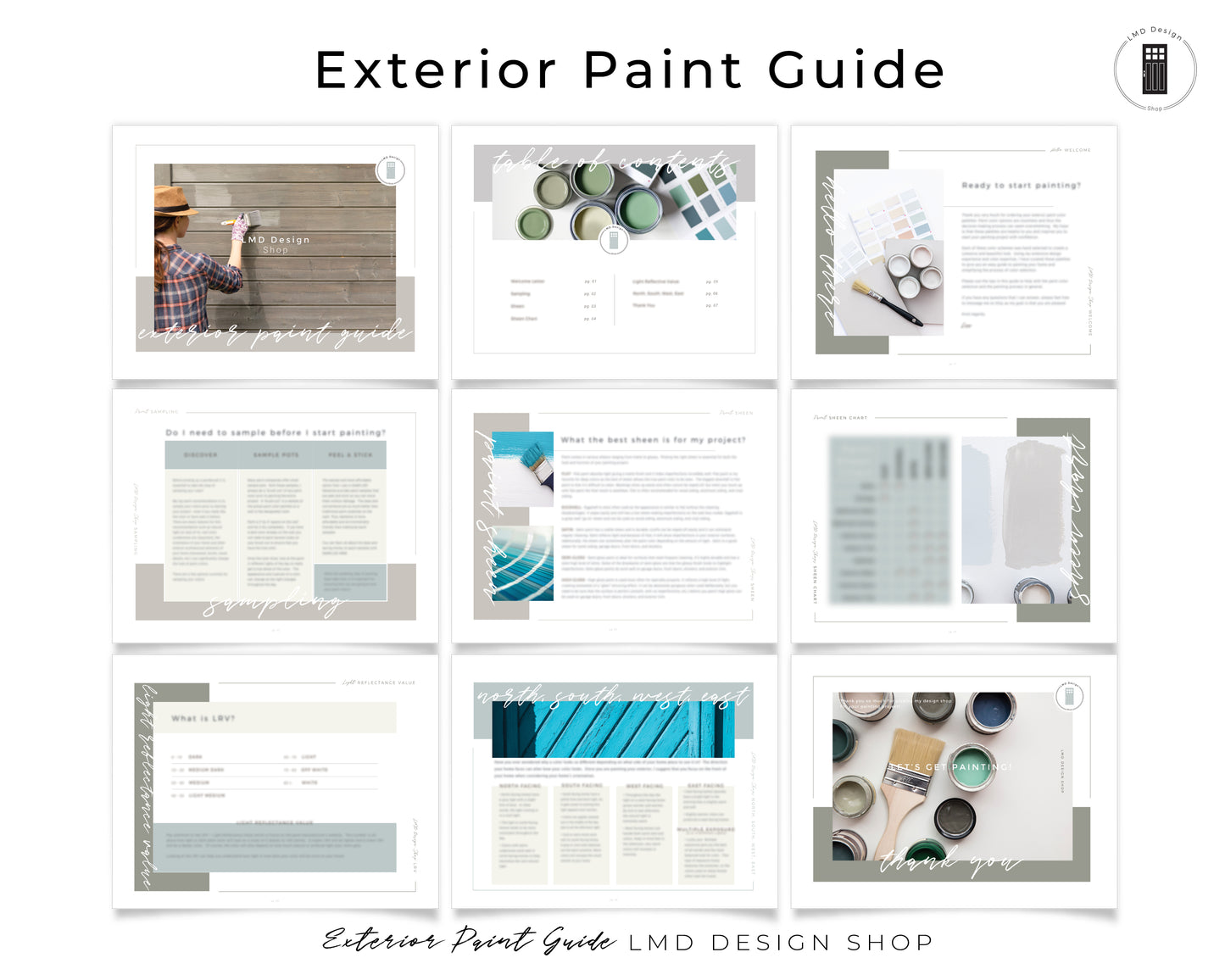 Exterior Paint Color Palette for Ranch House | Paint Colors for Exterior