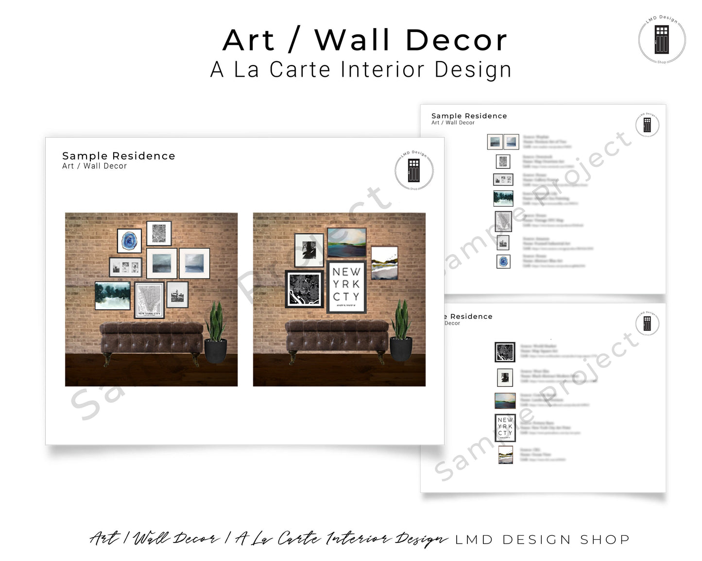 Interior Design Service | Gallery Art Wall Design Consultation