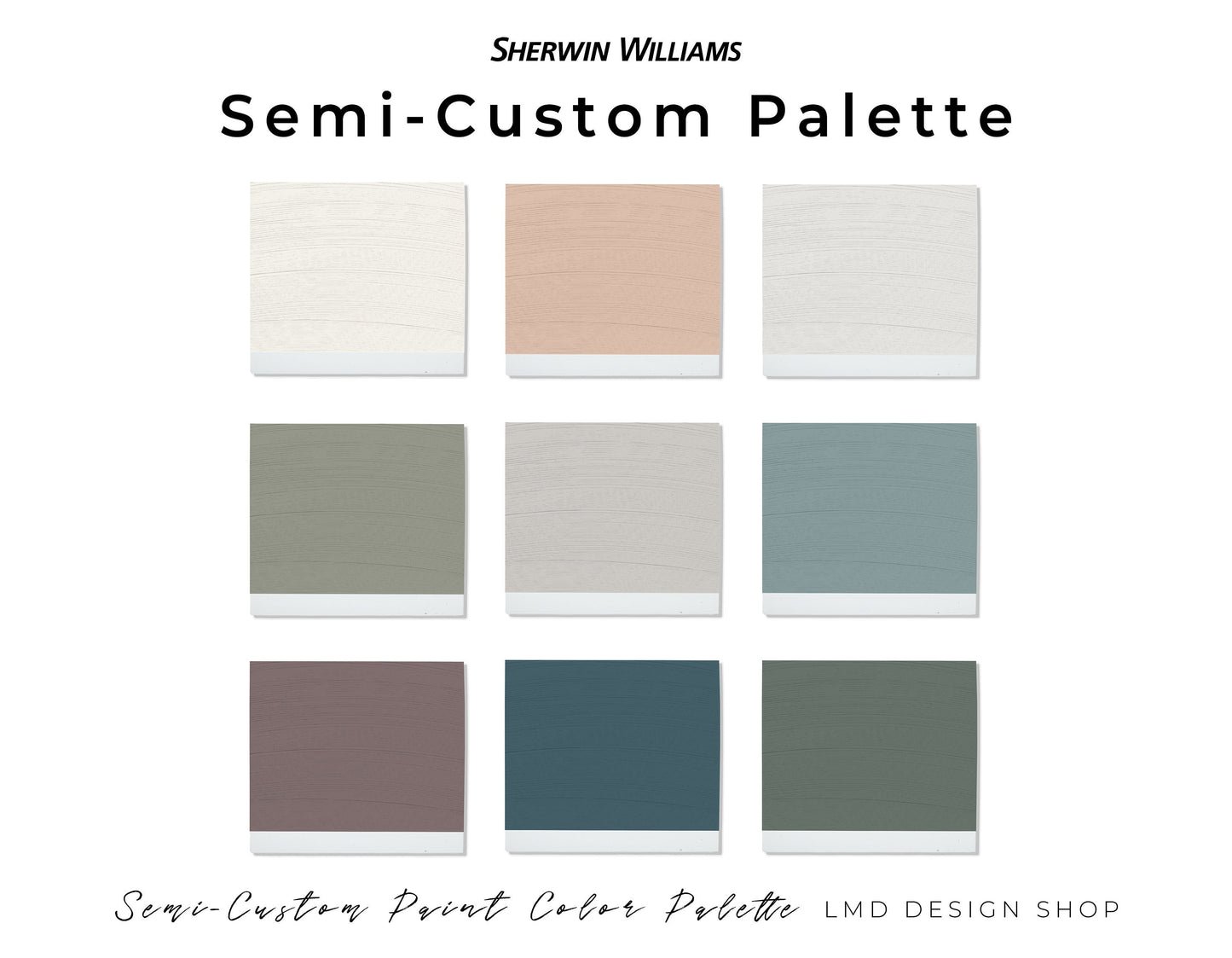 Custom Sherwin Williams Paint Color Palette | Custom Color Palette