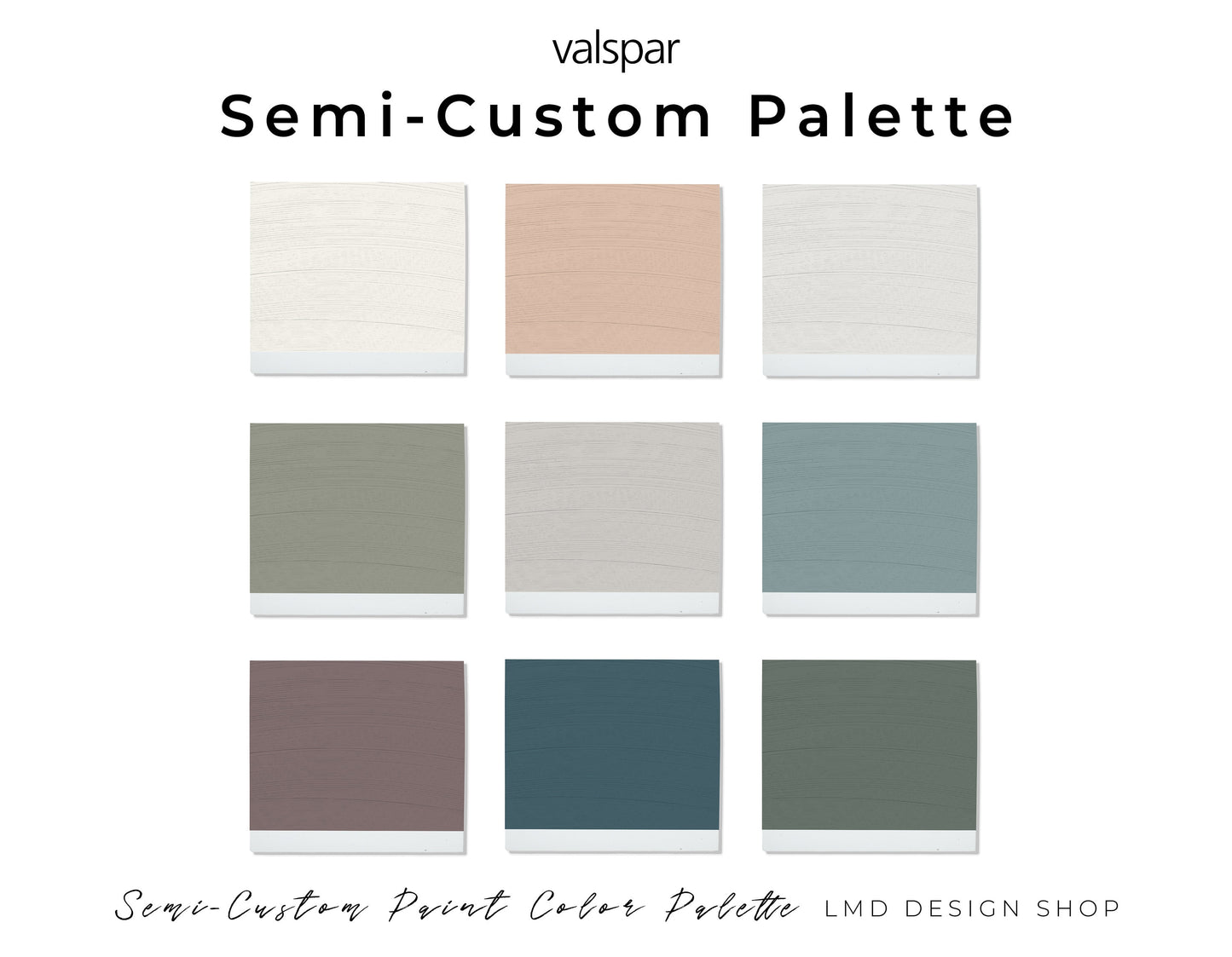 Custom Valspar Paint Color Palette | Home Paint Color Selection