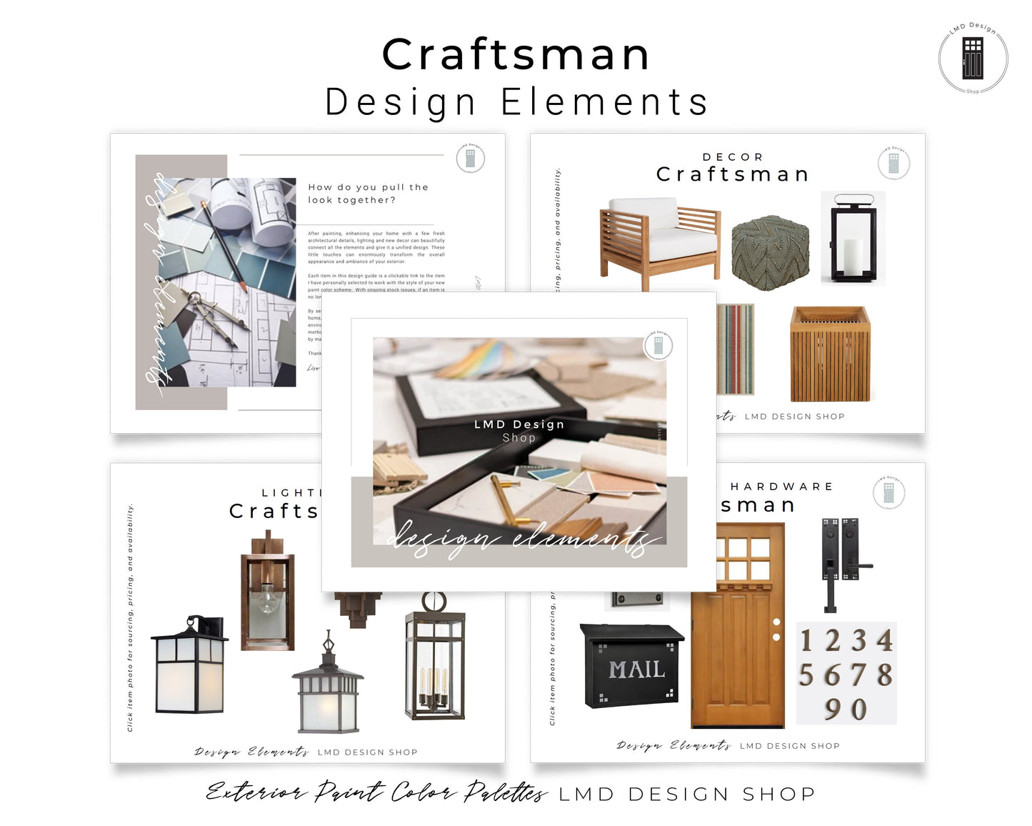 Craftsman Exterior Paint Color Palettes | Exterior House Paint Colors