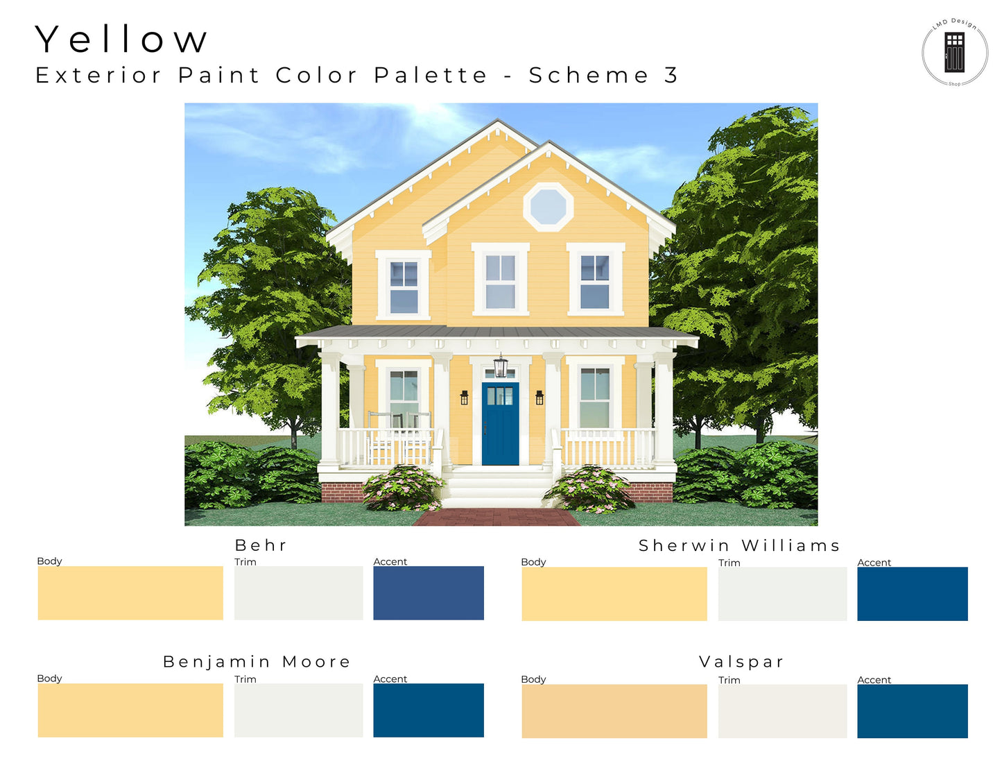 Yellow Exterior Paint Home Palettes | Yellow House Exterior Paint Colors