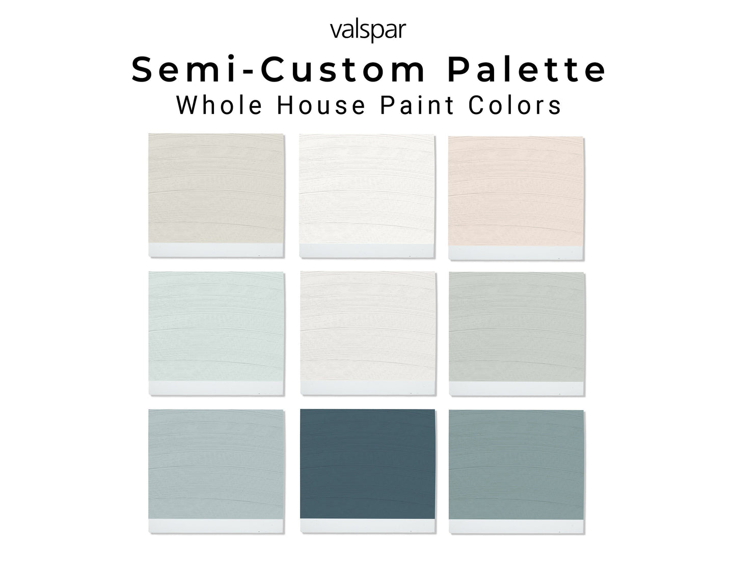 Custom Valspar Paint Color Palette | Home Paint Color Selection