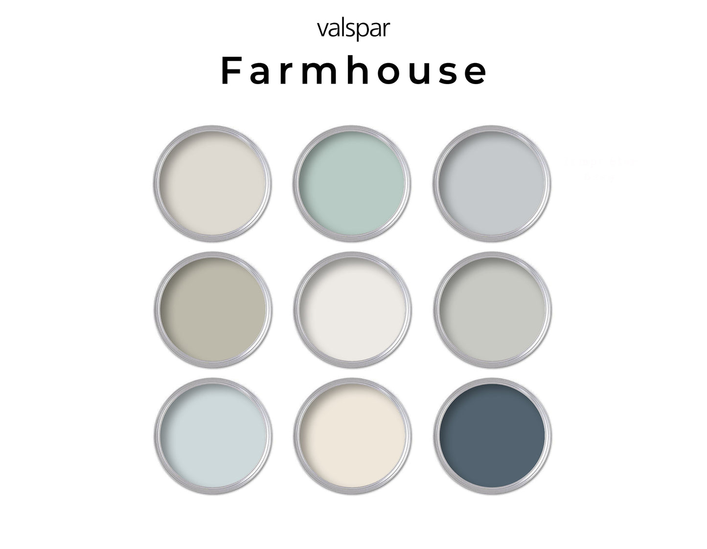 Farmhouse Valspar Paint Color Palette | Whole House Color Palette