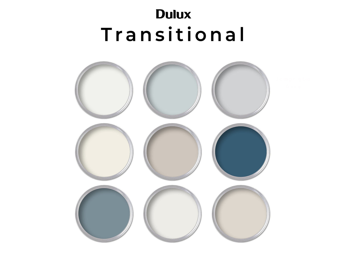 Transitional Dulux Paint Color Palette | Interior Paint Palette Dulux (Canadian Color Codes)