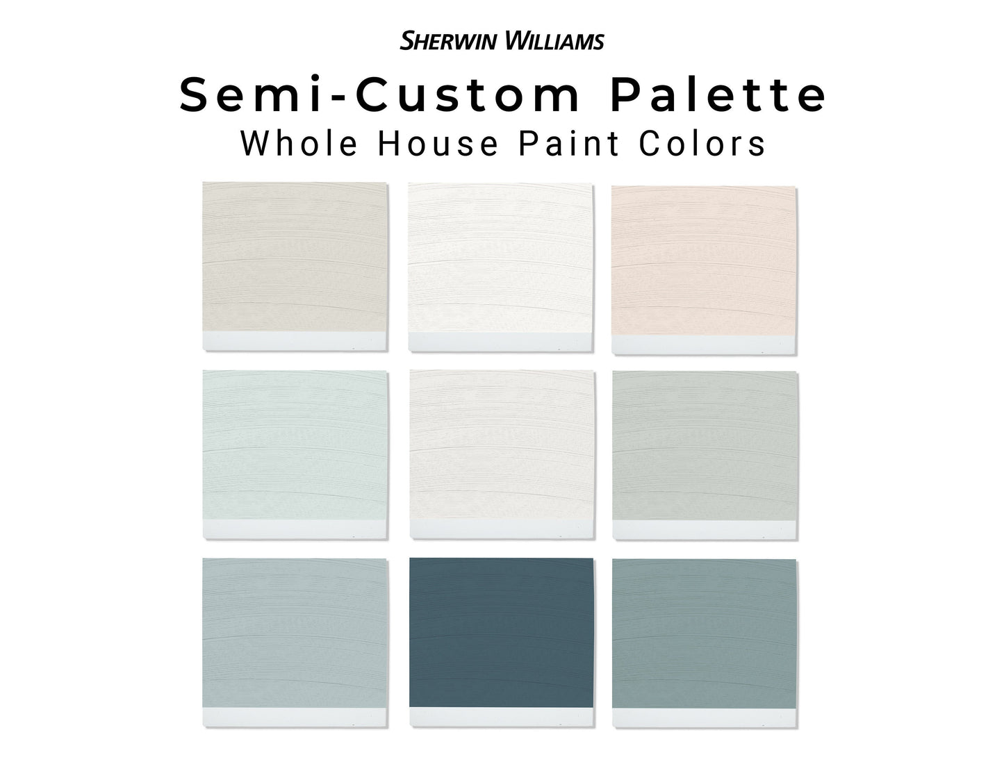 Custom Sherwin Williams Paint Color Palette | Custom Color Palette