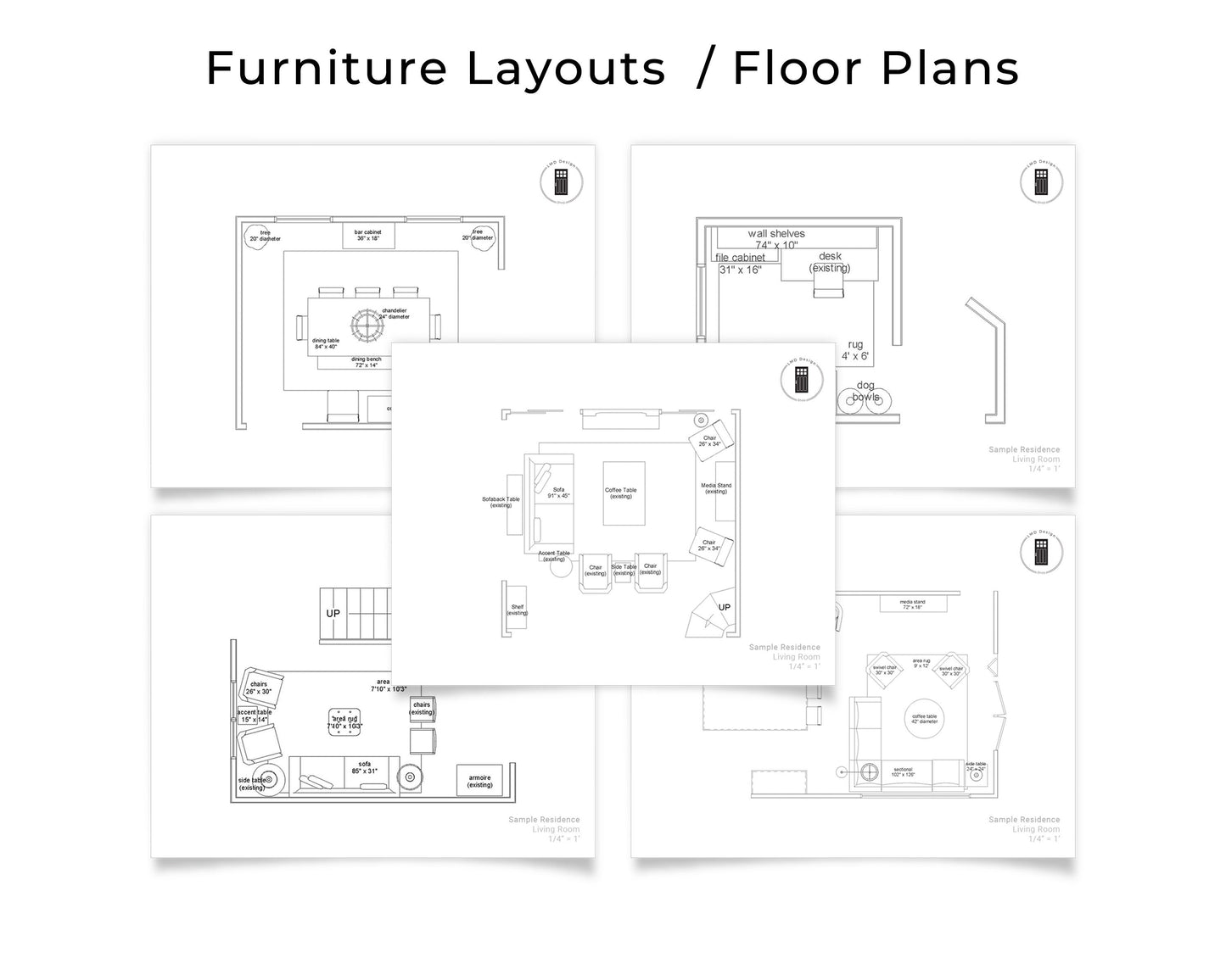 Floor Plans | Furniture Layout Interior Design Space Planning