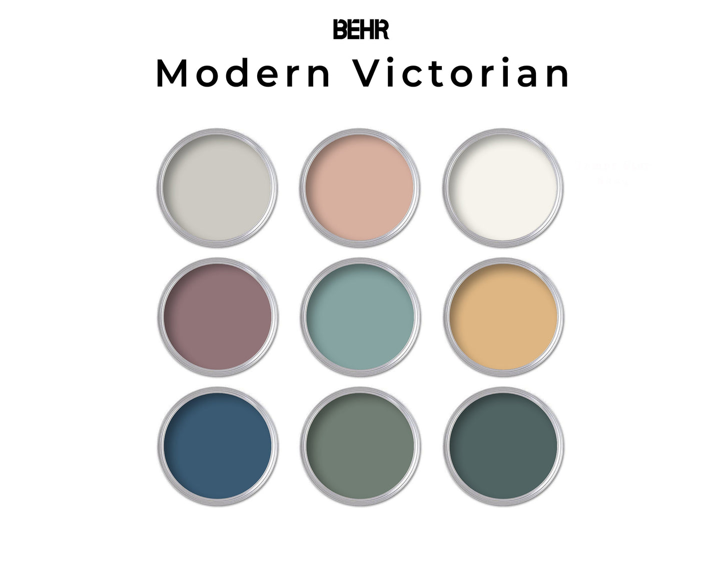 Behr Modern Victorian Paint Color Palette | House Color Palette