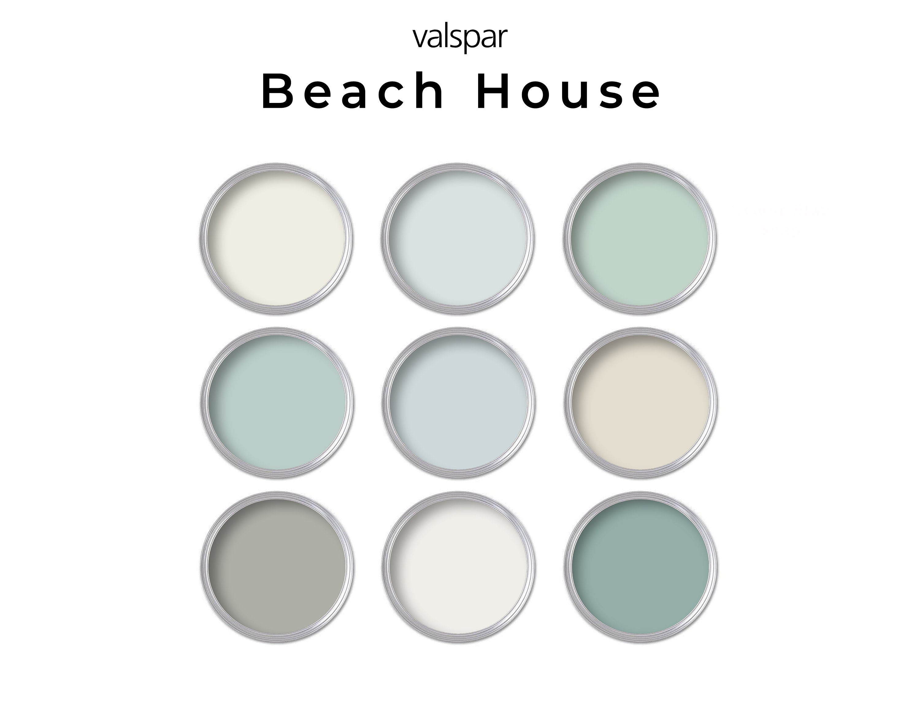 Beach House Valspar Paint Color Palette | Whole House Paint Palette ...
