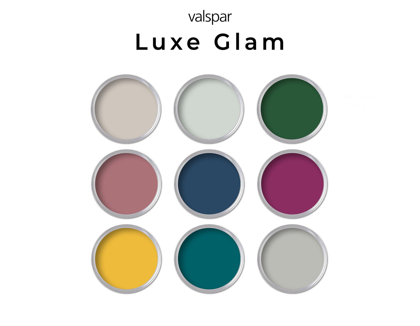 Glam Luxe Valspar Paint Palette | Whole House Paint Palette