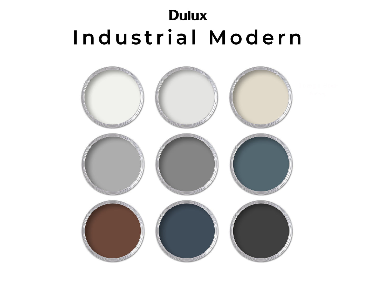 Industrial Modern Dulux Paint Color Palette | Whole House Paint Palette Dulux (Canadian Color Codes)
