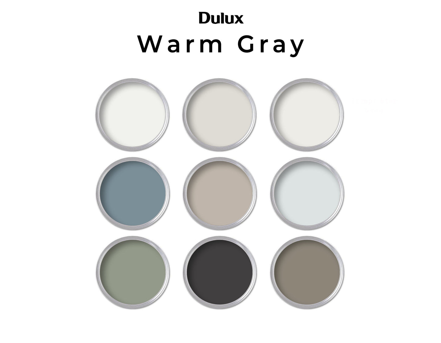 Dulux Warm Gray Paint Color Palette | Home Paint Color Scheme (Dulux Canada)