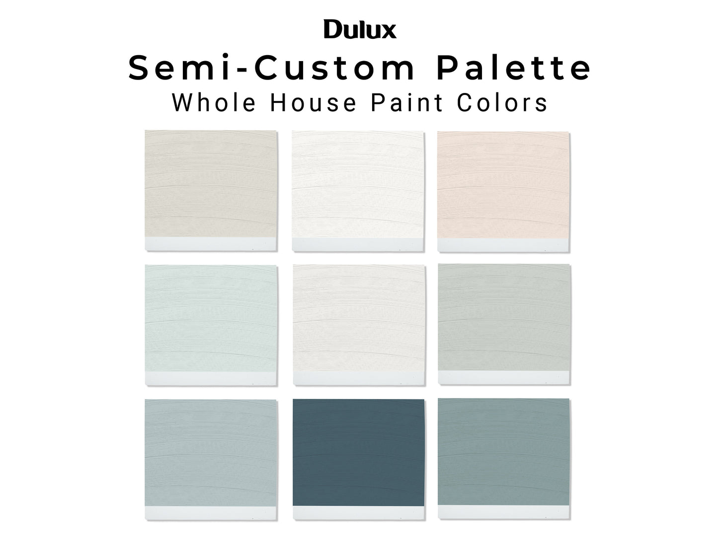 Custom Dulux Paint Color Palette | Interior Design Paint Scheme