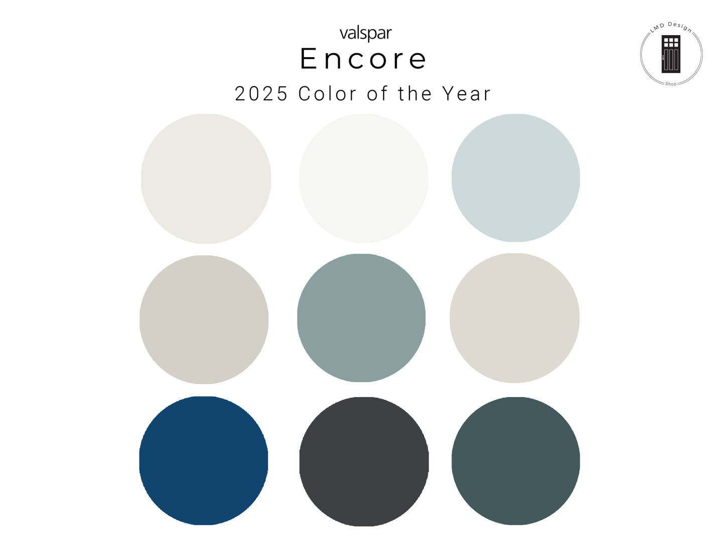 2025 Valspar Encore Color of the Year Whole House Palette | Interior Paint Palette