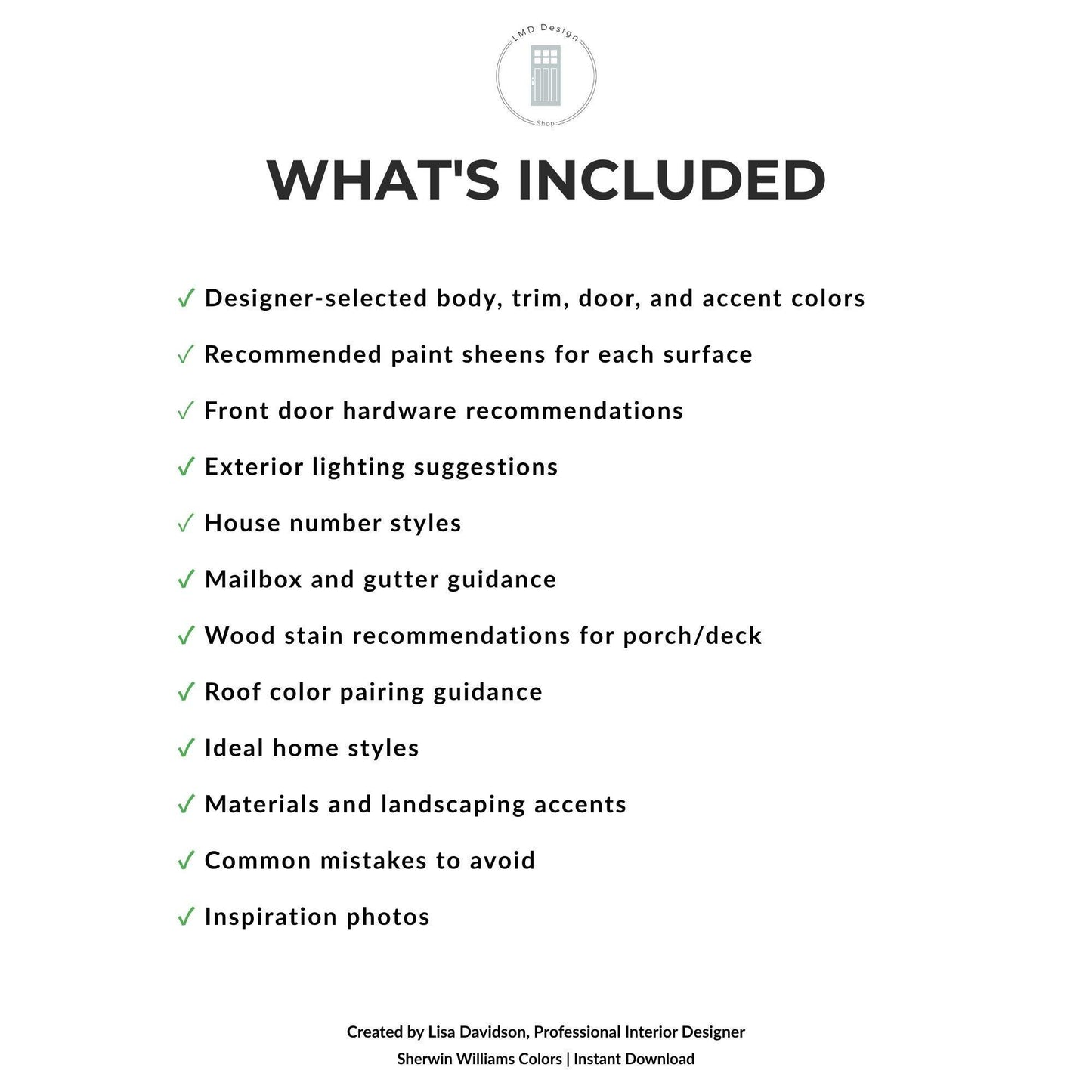 Warm Stone Pacific Northwest Exterior Paint Palette | Sherwin Williams Greige House Colors | Digital Download