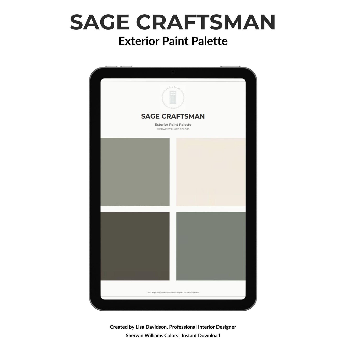 Sage Green Exterior Paint Color | Evergreen Fog House Paint Palette | Craftsman Exterior Color Scheme 2026