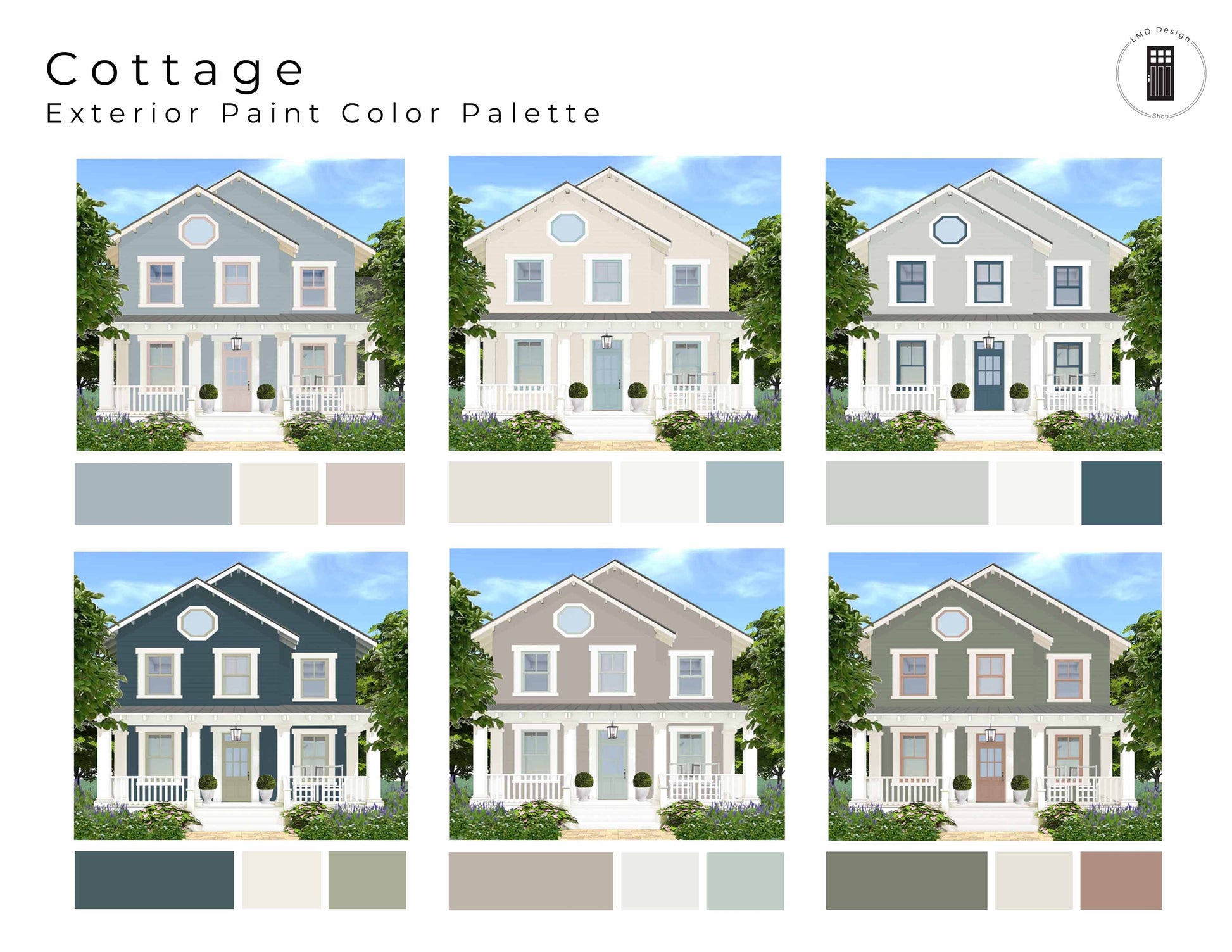 Exterior Paint Color Palette