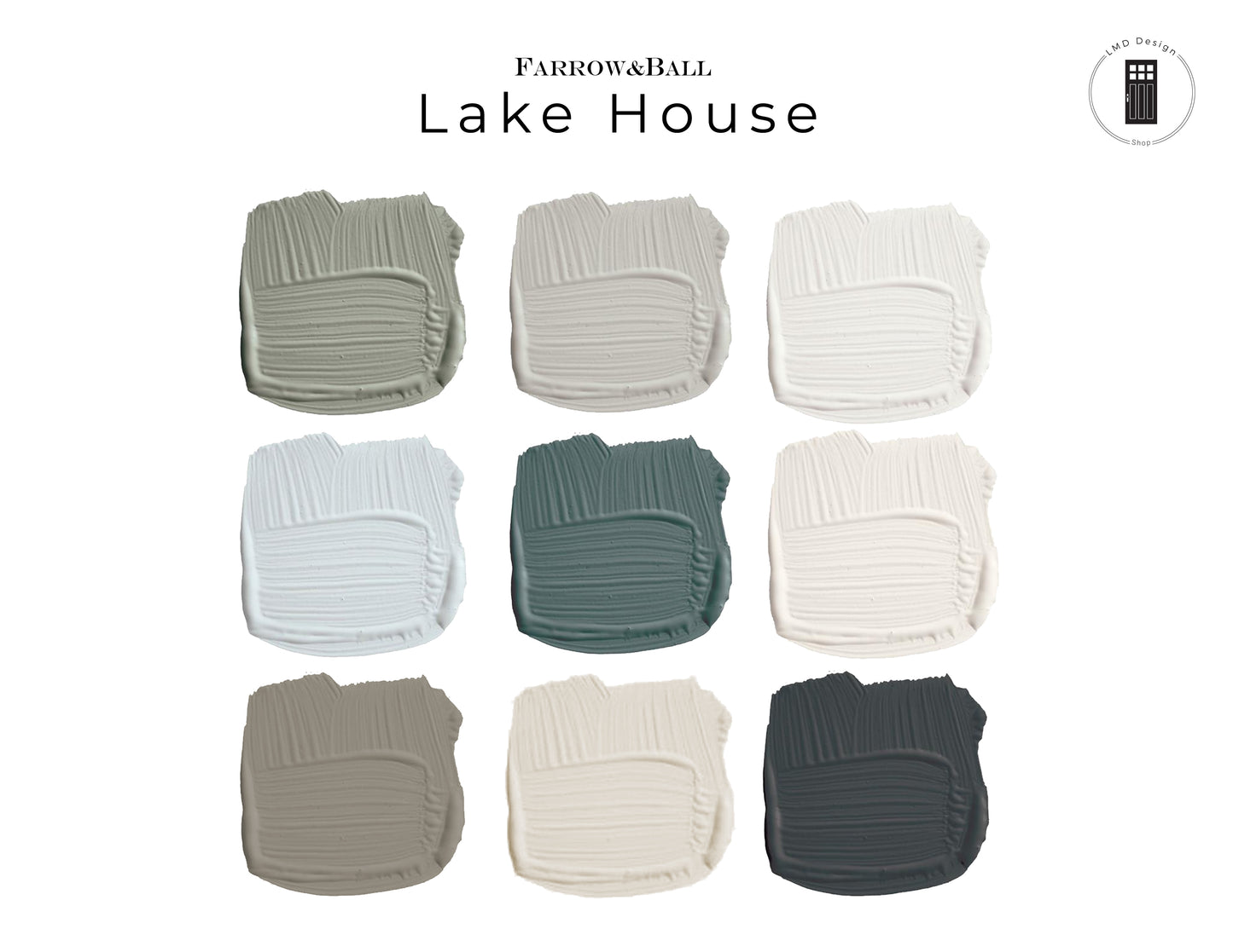 Farrow and Ball Lake House Paint Palette | Whole House Paint Palette Cabin Lake House