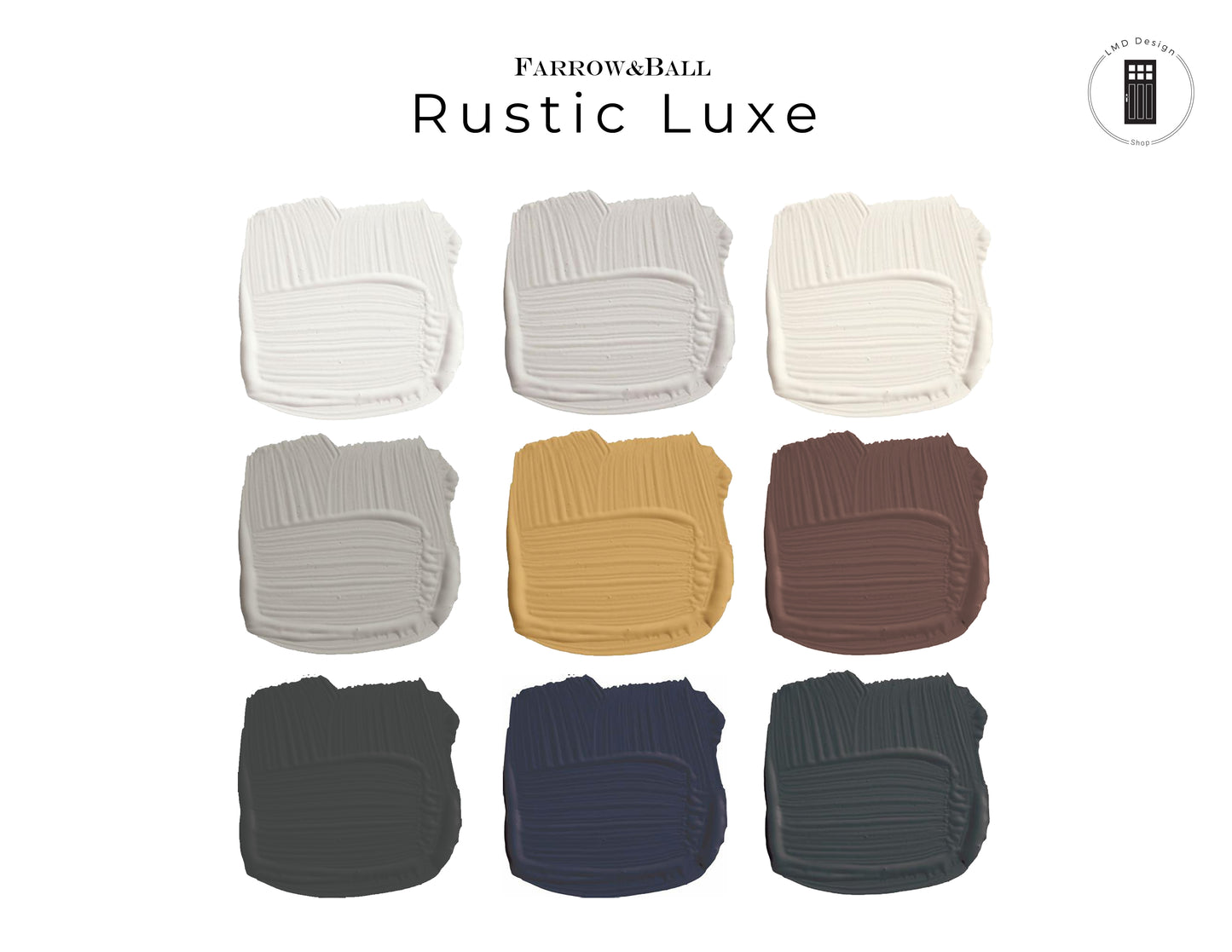 Farrow & Ball Rustic Paint Palette | Whole House Paint Palette Rustic Luxe