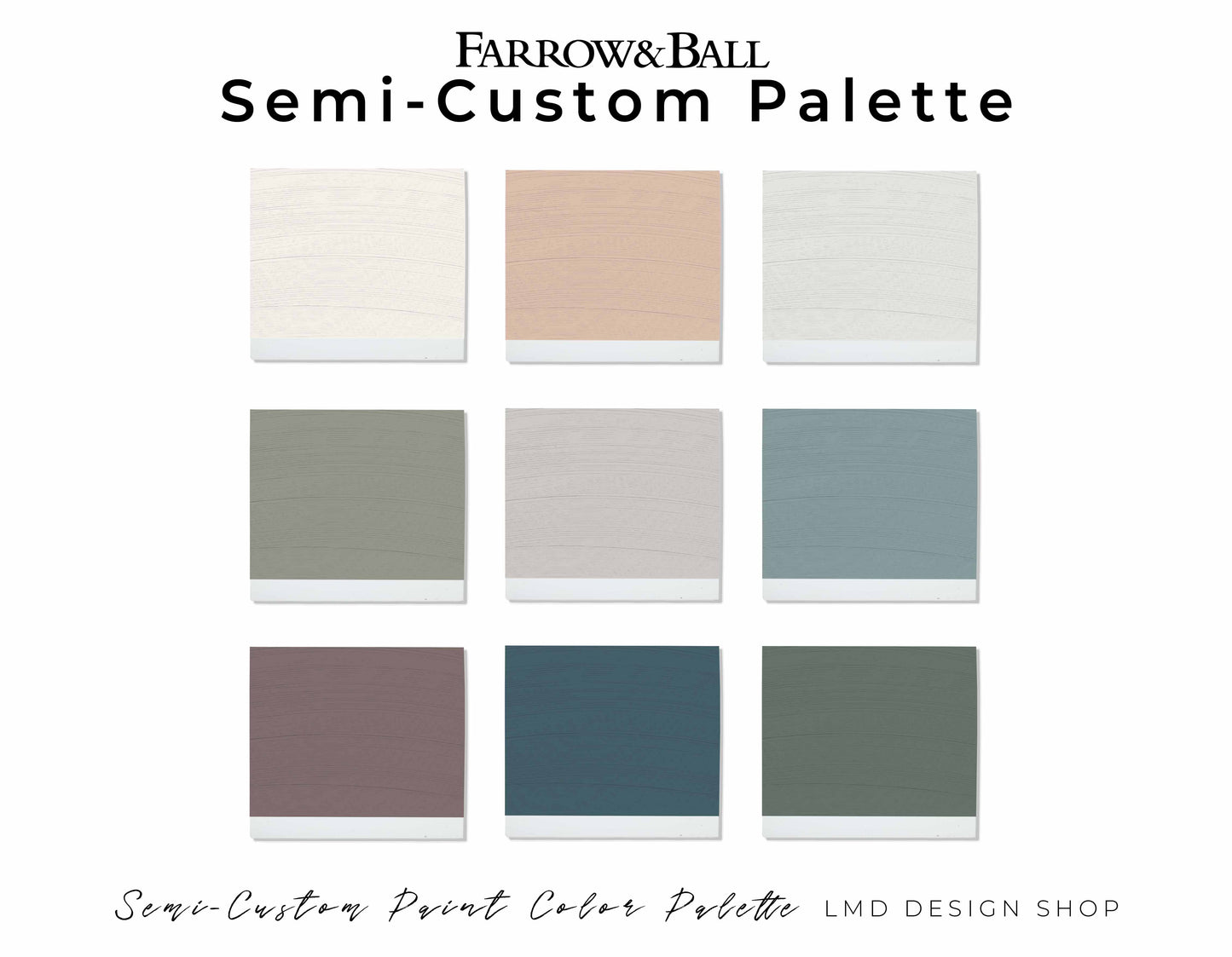 Custom Farrow & Ball Paint Color Palette | Interior Design Paint Scheme