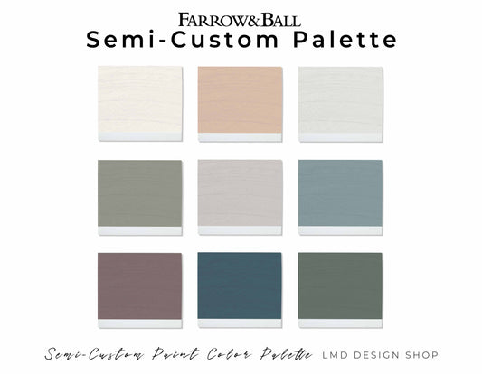 Custom Farrow & Ball Paint Color Palette | Interior Design Paint Scheme