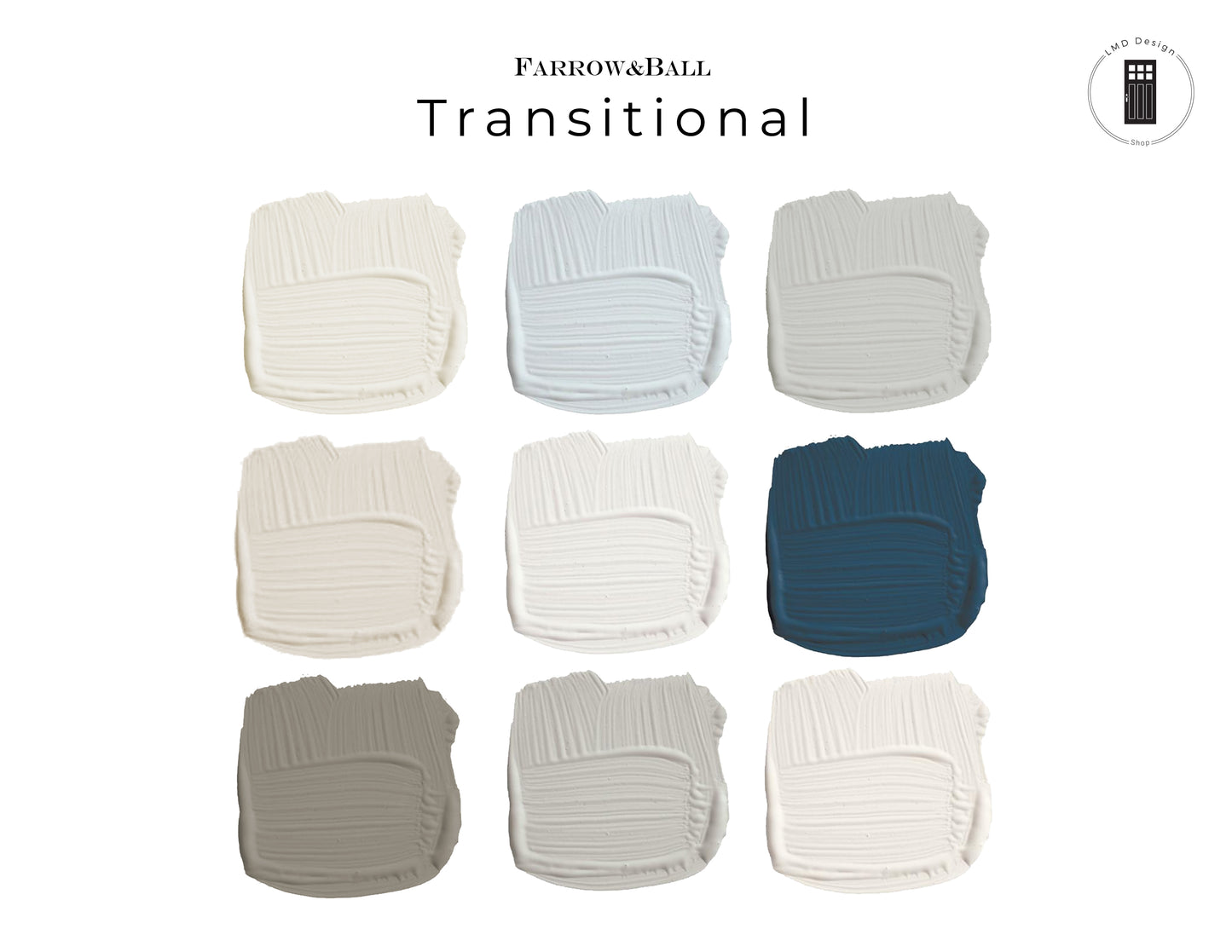 Farrow and Ball Transitional Palette Paint Colors | Whole House Paint Palette