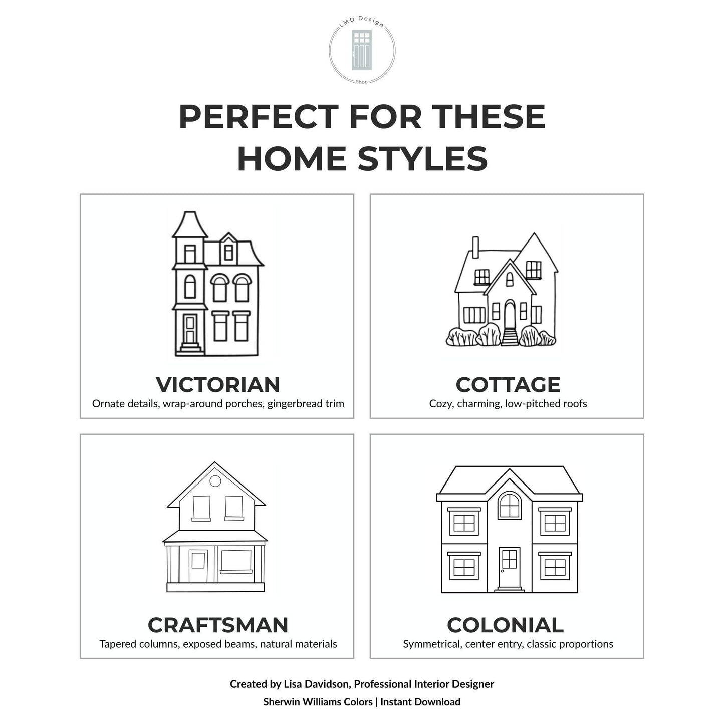 Burgundy Victorian Exterior Paint Palette | Hardware Guide | Professional Designer | Sherwin Williams Colors