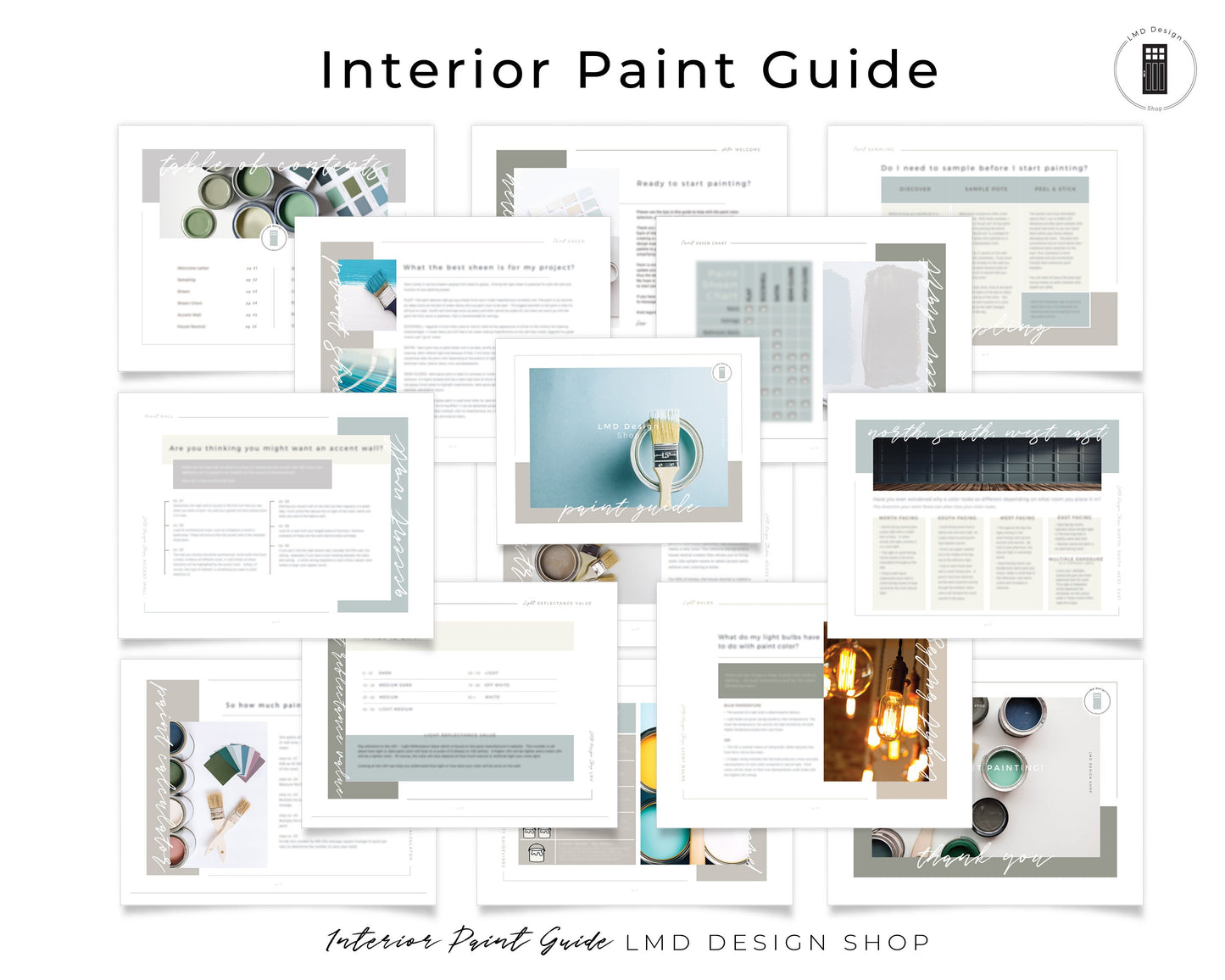 October Mist Benjamin Moore Paint Palette | Whole House Color Palette