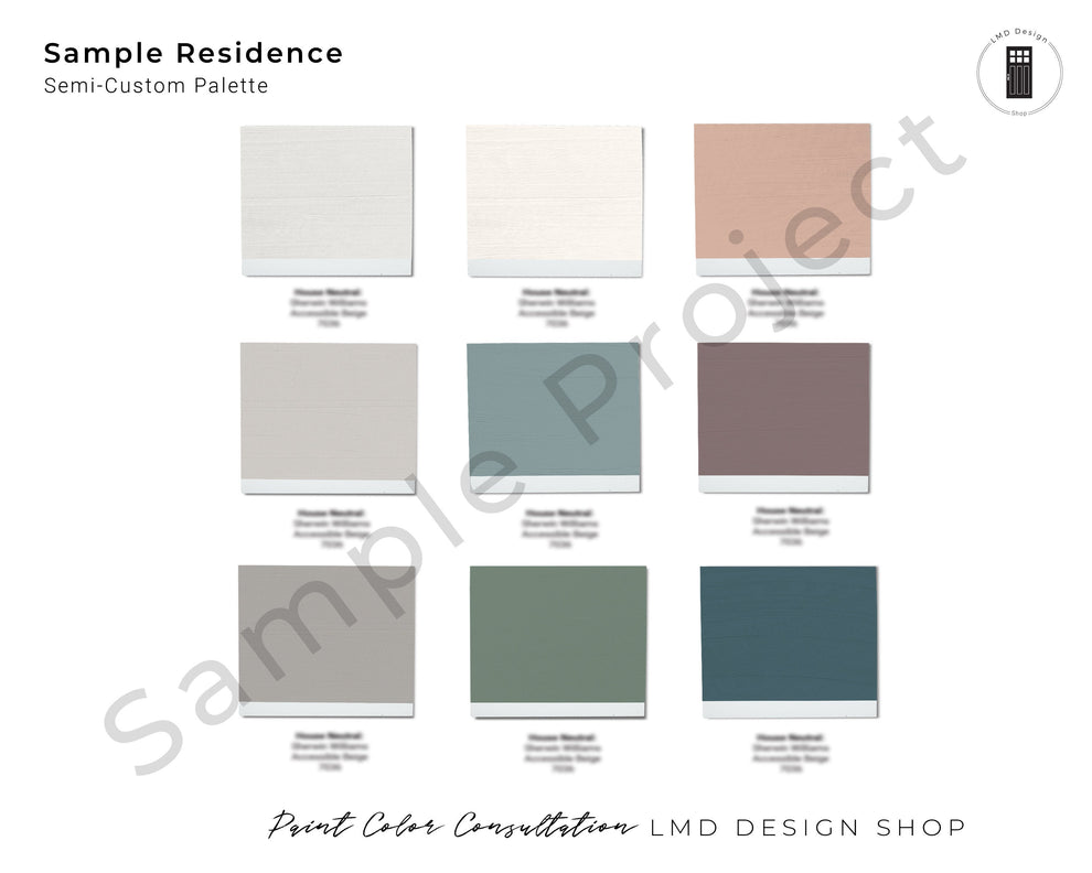 Custom Paint Color Palette | Home Paint Color Scheme Custom – LMDDesignShop