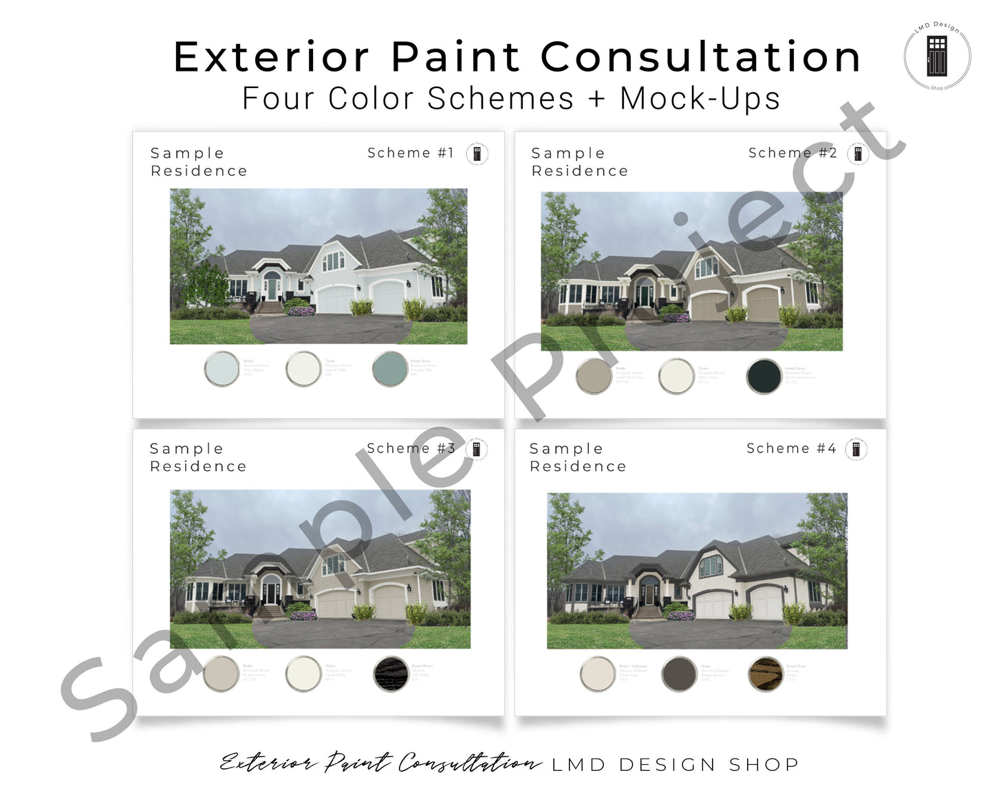 Exterior Paint Color Consultation and Renderings | Home Exterior Color Selections