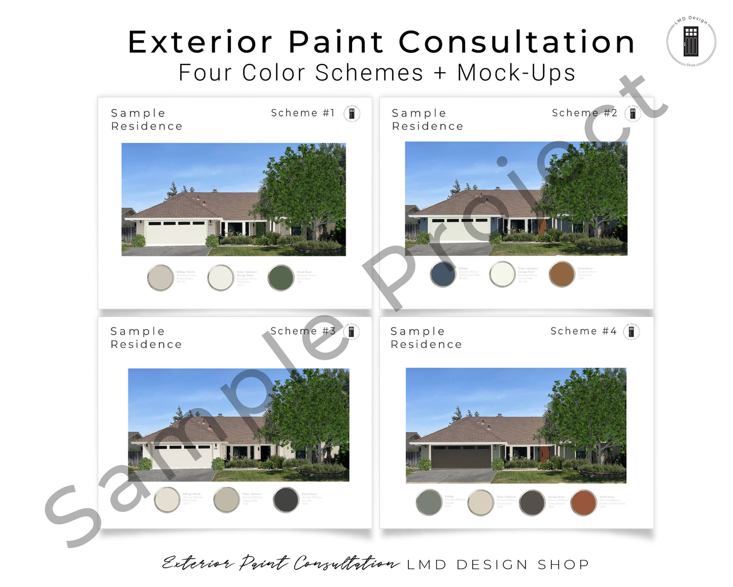 Exterior Paint Color Consultation and Renderings | Home Exterior Color Selections