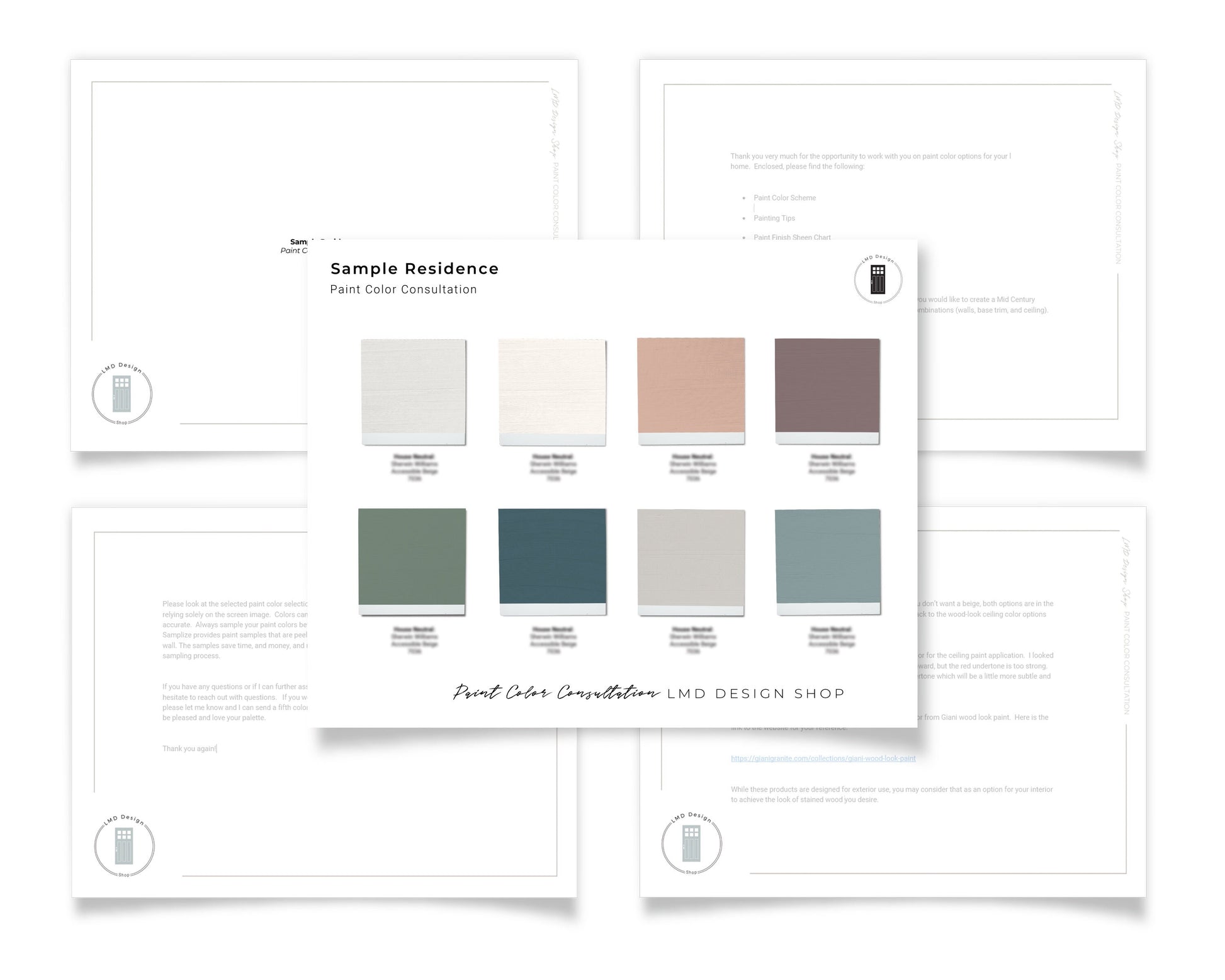 Yes Color Interior Paint Color Consultation | Whole House Paint Color Palette Se ...