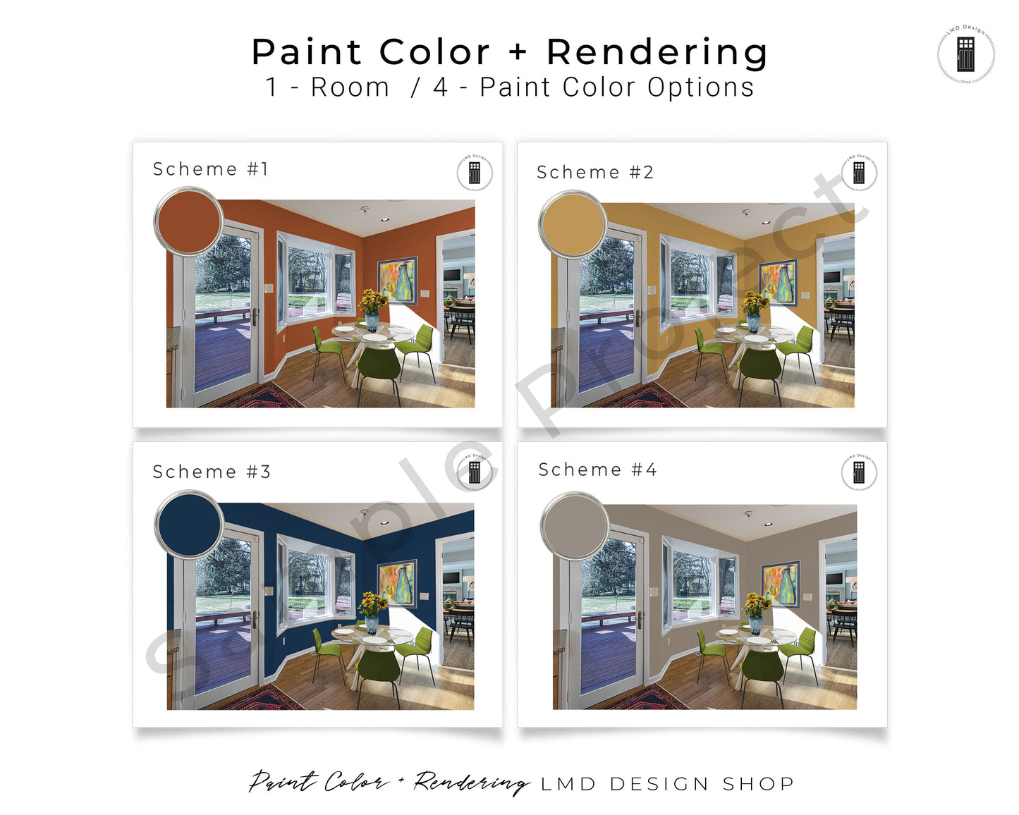 Paint Color Consultation & Rendering | Custom Paint Selection with Rendering