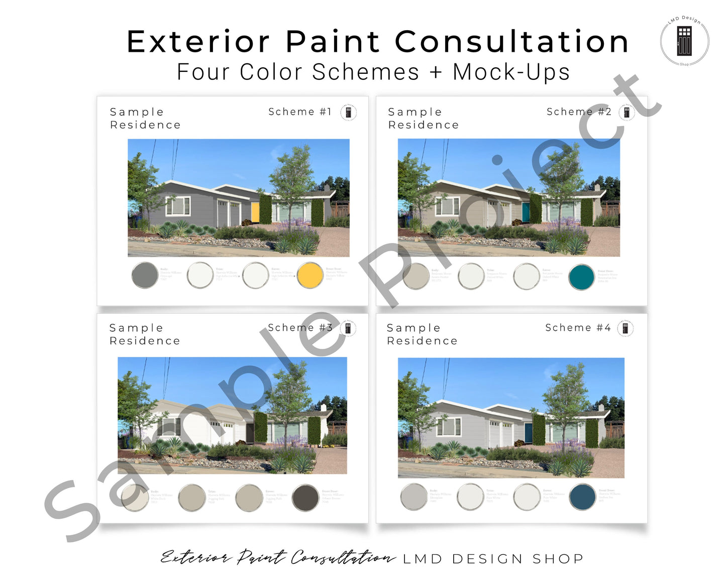 Exterior Paint Color Consultation and Renderings | Home Exterior Color Selections