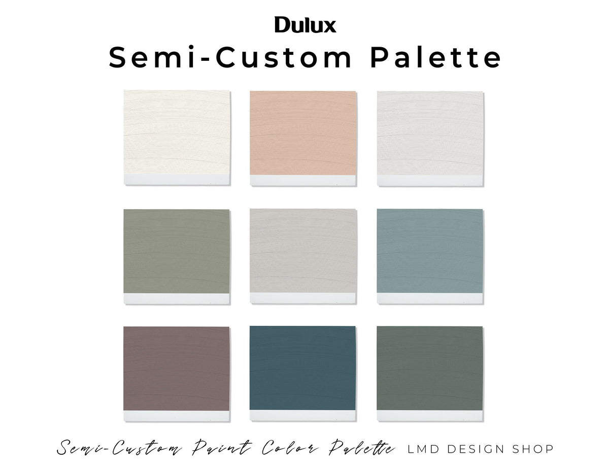 Custom UK Dulux Paint Color Palette | Interior Design Paint Scheme ...
