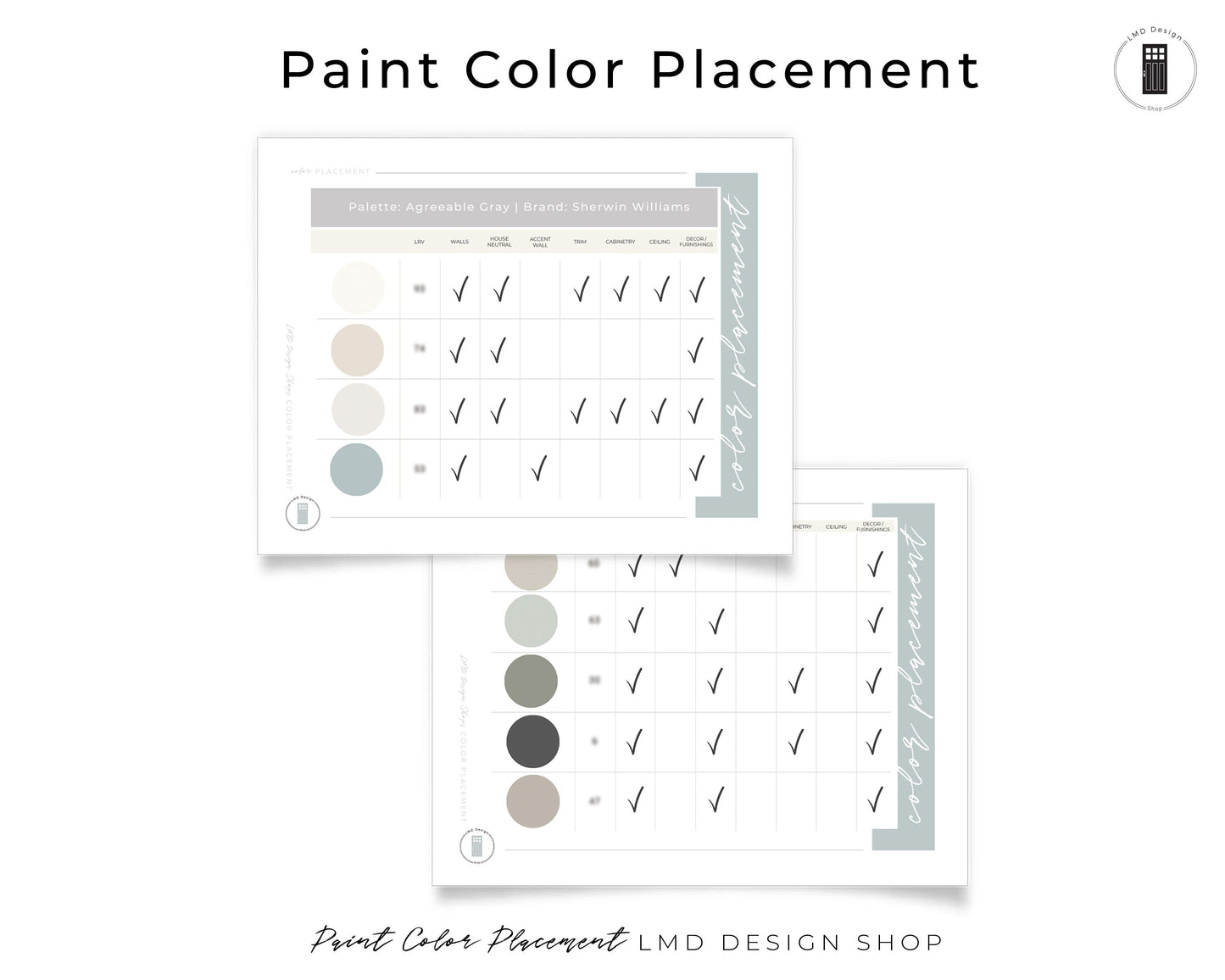 Modern Victorian Farrow & Ball Paint Palette | Interior Paint Colors for Home