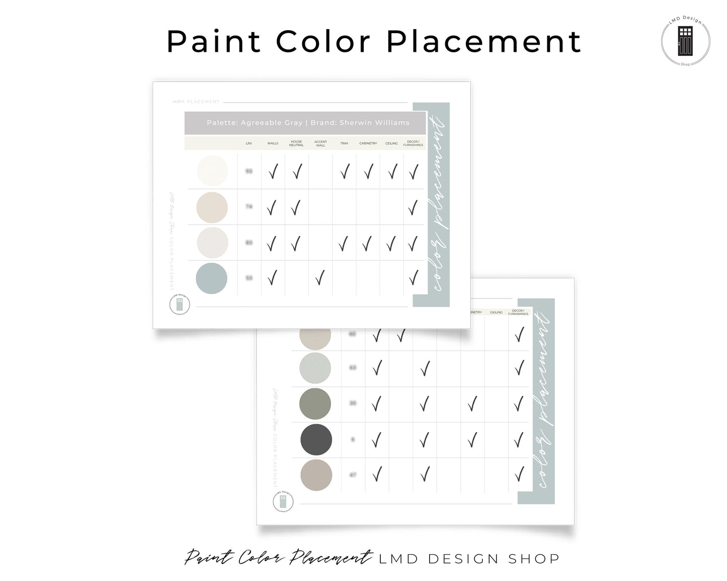 Farrow and Ball Transitional Palette Paint Colors | Whole House Paint Palette