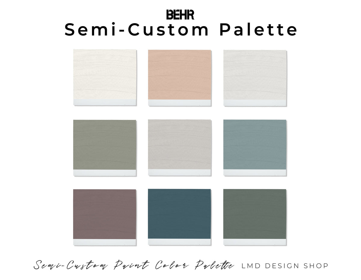Butler Color Options Behr Custom Paint Color Palette | Home Paint Color Consultation ...