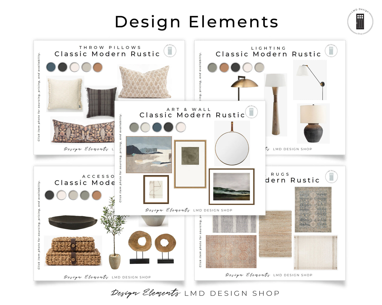 Rustic Modern Behr Paint Color Palette | Interior Home Color Palette