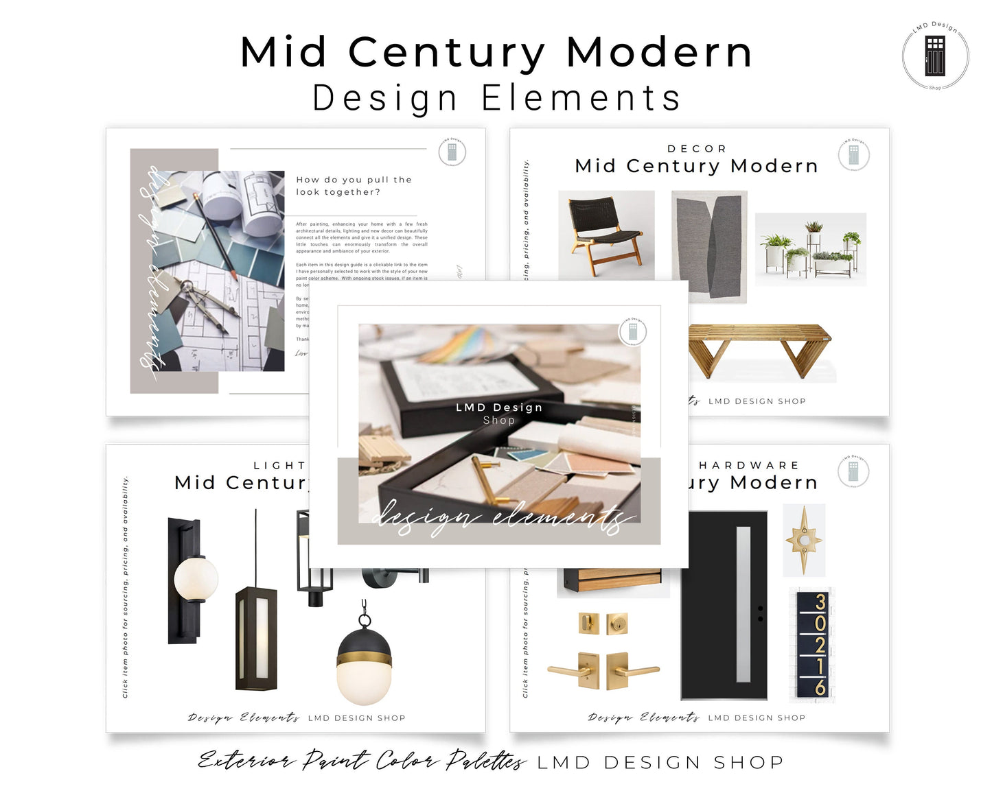 Exterior Paint Color Schemes Mid Century Modern | Exterior House Paint Palettes