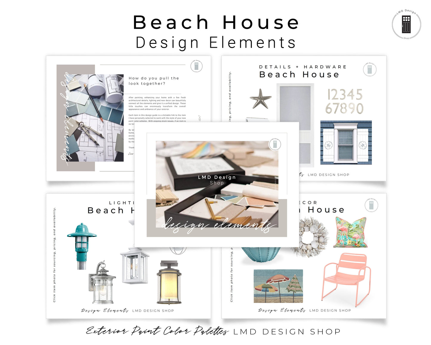 Beach House Exterior Paint Color Palettes | Home Exterior Paint Colors