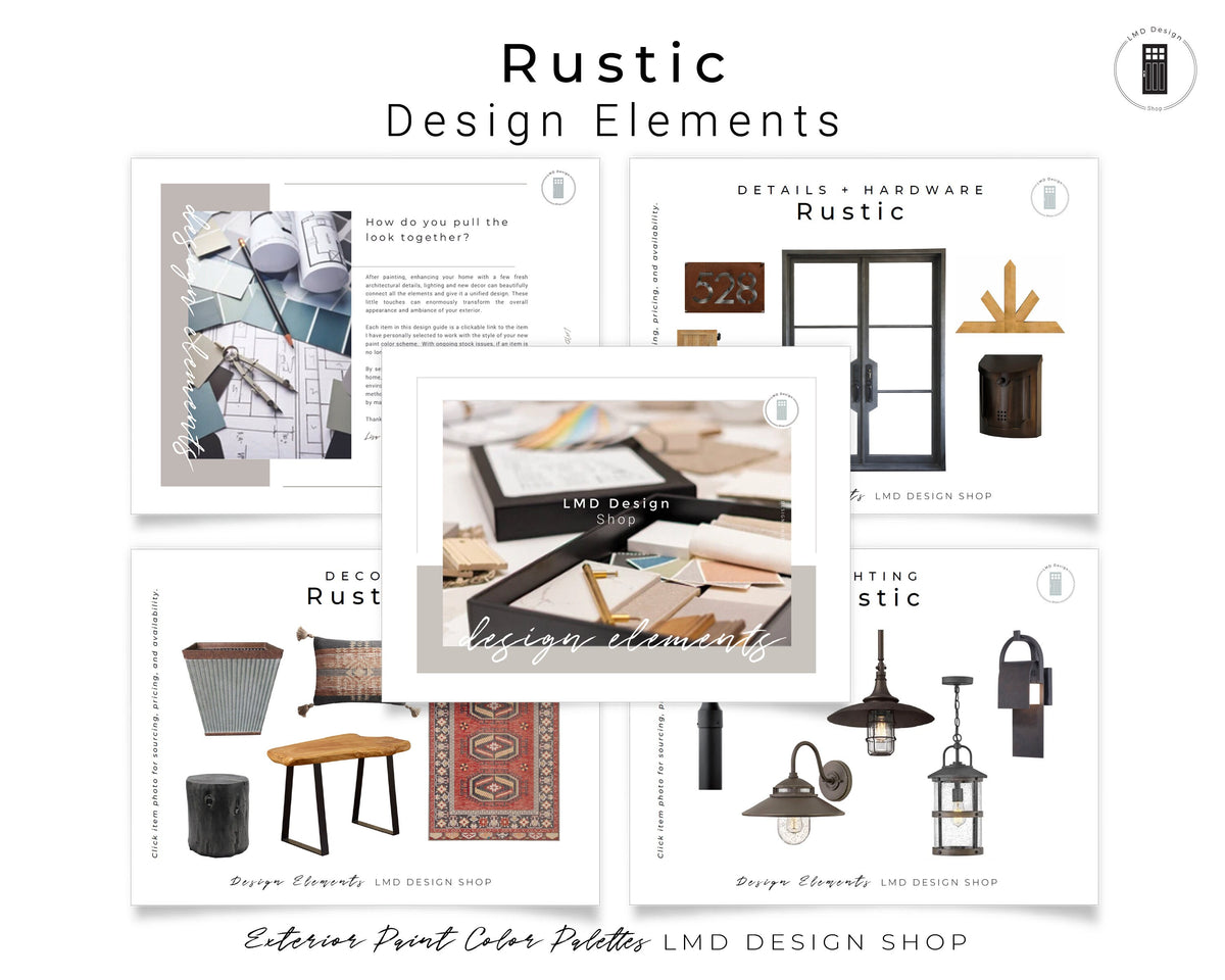 Rustic Exterior Paint Color Palettes | Paint Colors for Exterior ...