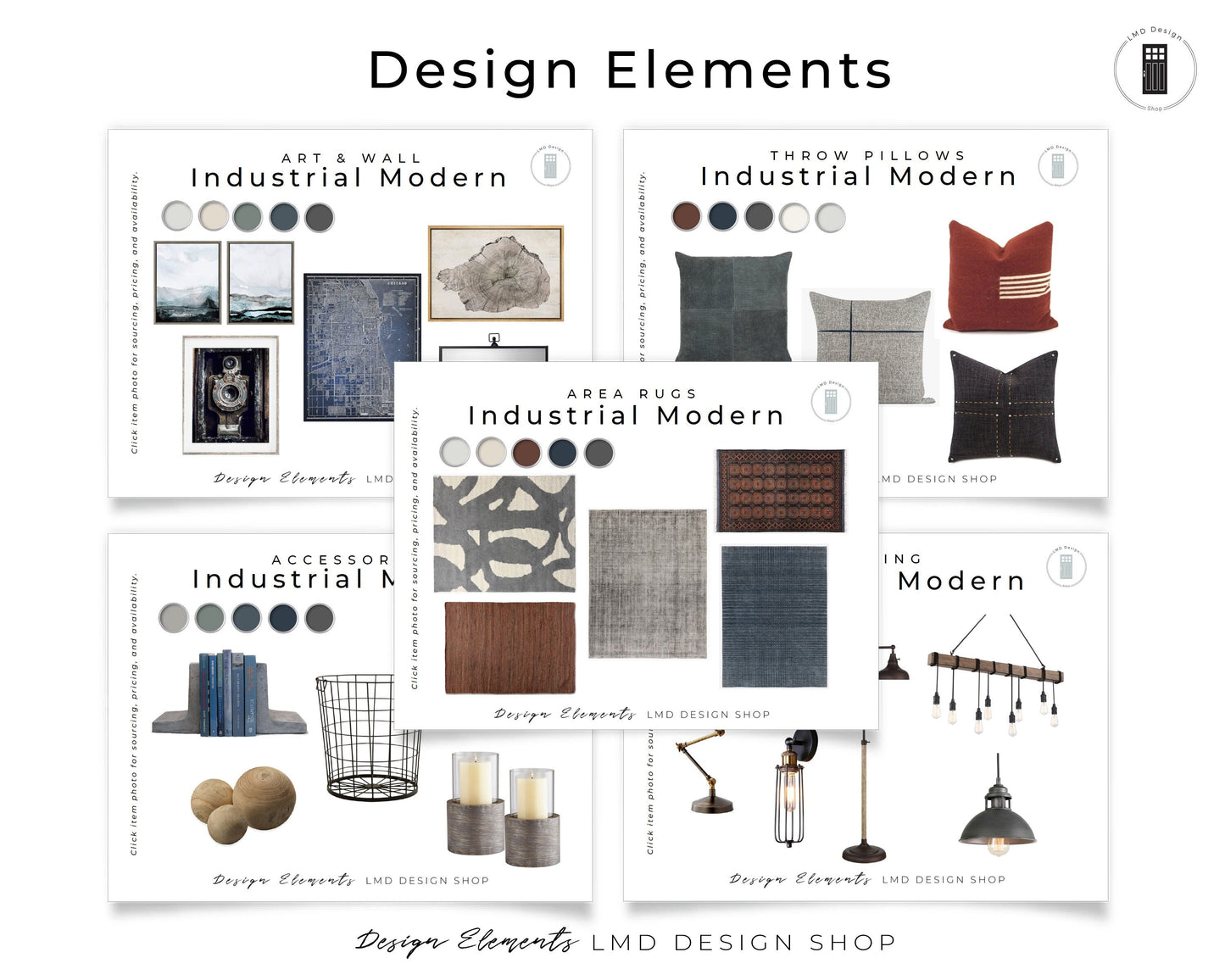 Farrow & Ball Industrial Modern Paint Color Palette | Whole House Paint Palette