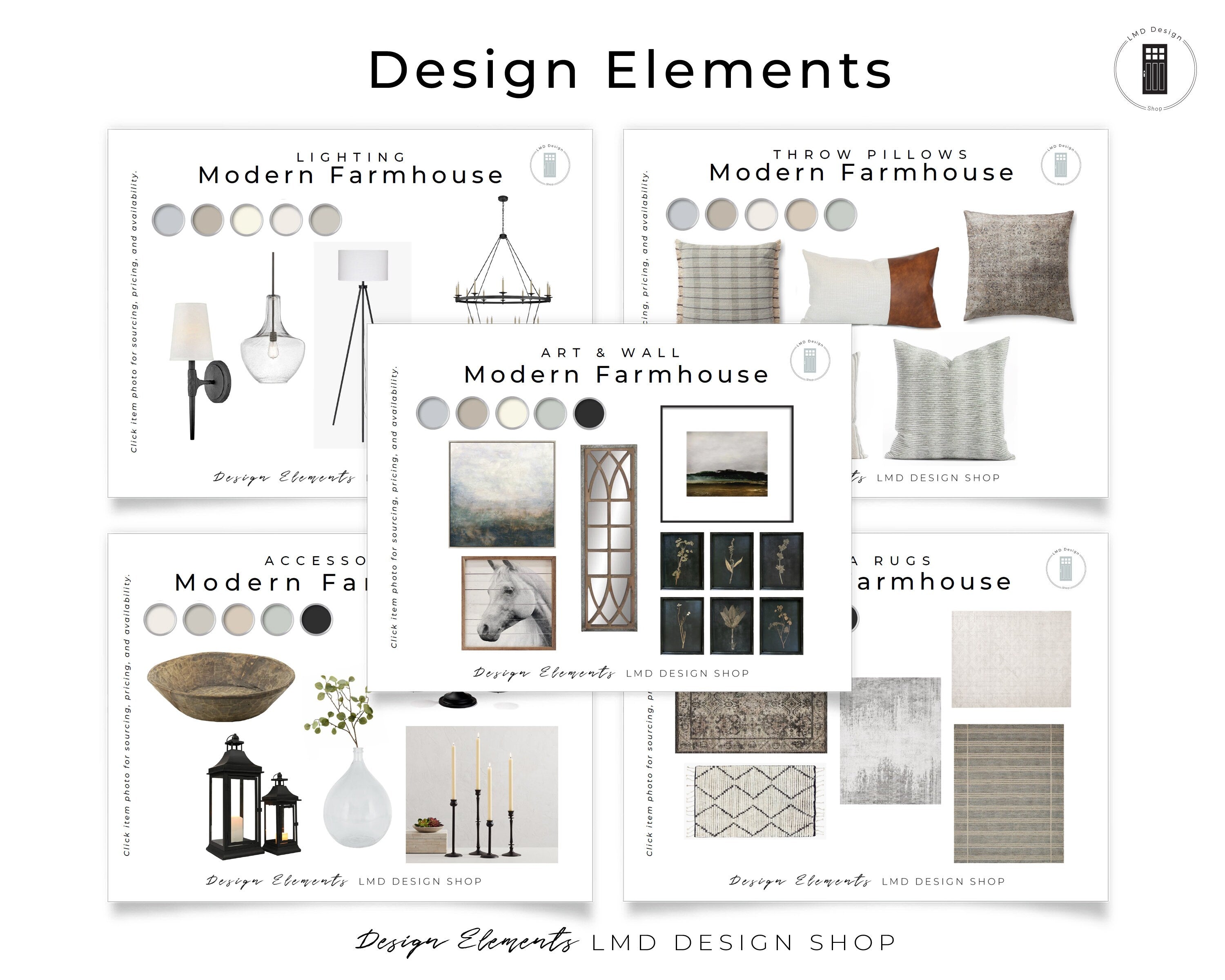 Modern Farmhouse Benjamin Moore Paint Palette | Home Interior Color Pa ...