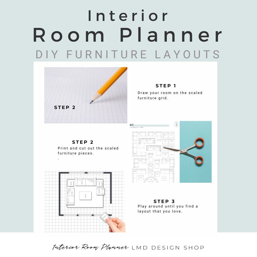 Furniture Layouts Interior Room Planner | DIY Furniture Layouts Printa ...